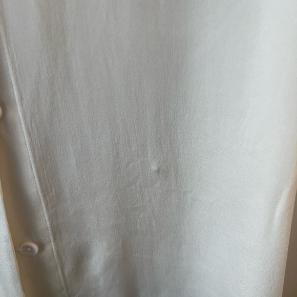 Alice & Olivia SILK Button-down White Blouse - Picture 5 of 9